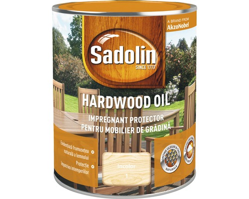 Impregnant pentru mobilierul de grădină Sadolin Hardwood Oil incolor 0,75 l