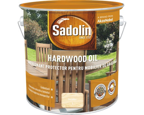 Impregnant pentru mobilierul de grădină Sadolin Hardwood Oil incolor 2,5 l