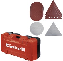 Logo Einhell. Set de șmirghel cu valiză de transport.