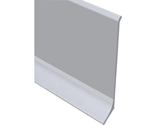Plintă din aluminiu anodizat 60 mm 2 m argintiu satinat KAP600.81 Plintă din plastic