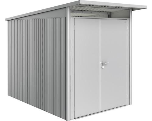 Magazie grădină Biohort AvantGarde A3 ușă dublă 180x300 cm argintiu metalizat Căsuță de grădină metalică cu ușă dublă