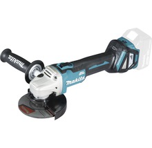 Polizor unghiular cu acumulator Makita cu disc abraziv și mâner suplimentar