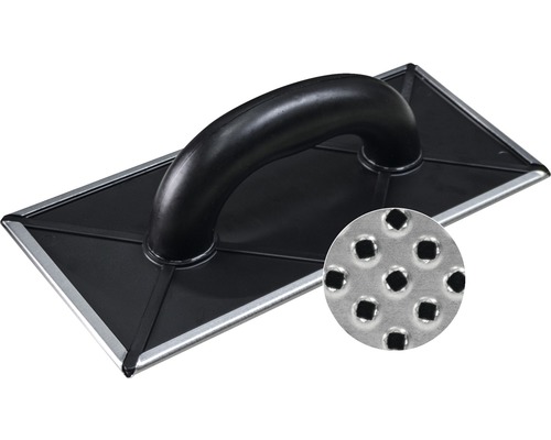 Gletieră cu burete cu suprafață perforată și mâner