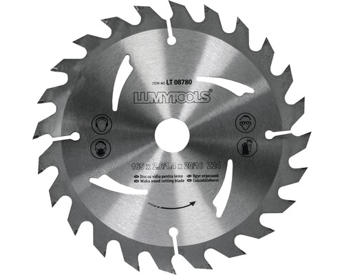 Disc fierăstrău circular Lumy Tools Ø165x2,6/1,4x20/16 | HORNBACH