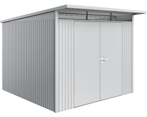 Magazie grădină Biohort AvantGarde A7 ușă dublă 260x300 cm argintiu metalizat Magazie de scule din metal cu ușă dublă