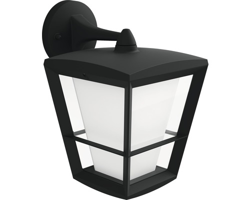 Aplică felinar în jos cu LED integrat Philips Hue Econic 15W 1150 lumeni, lumină RGBW, pentru exterior IP44, negru-0