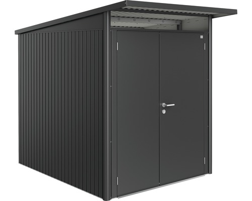 Magazie metalică de grădină cu ușă dublă pentru grădină