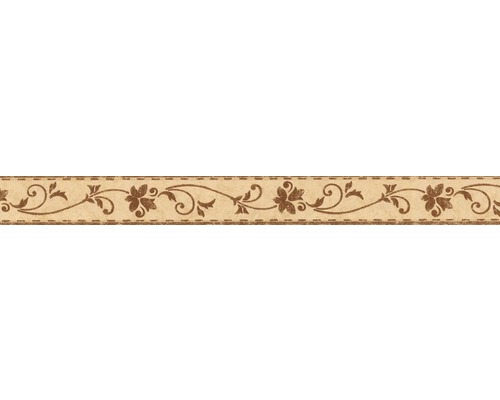 Bordură decorativă autoadezivă 2590-28 Only Borders model floral maro 5 m x 5 cm Bordură decorativă autoadezivă 2590-28 Only Borders model floral maro 5 m x 5 cm