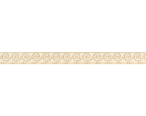 Bordură decorativă autoadezivă 2592-19 Only Borders Waves bej 5 m x 5 cm