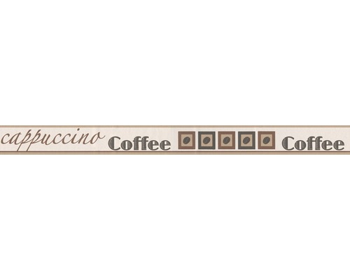 Bordură decorativă autoadezivă 2808-17 Only Borders Coffee bej-maro 5 m x 5 cm