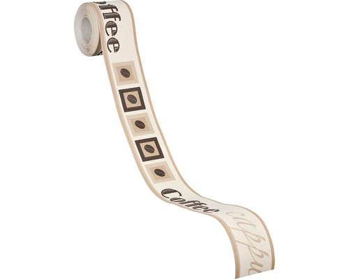 Bandă decorativă cu motiv de cafea pe rolă