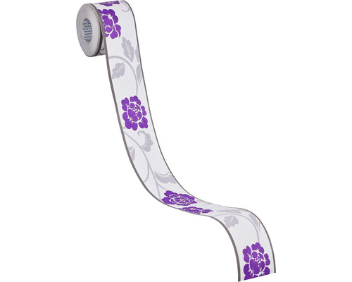 Bordură tapet cu motiv floral pe rolă