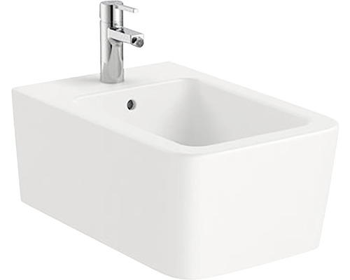 Bideu suspendat din ceramică sanitară cu robinet