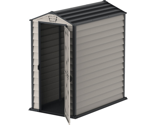 Dulap de grădină cu ușa deschisă pentru depozitare în grădină