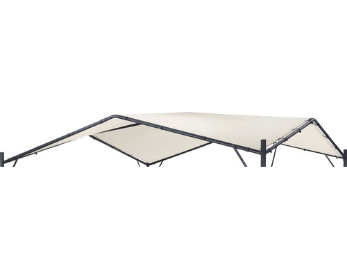 Imagine detaliată cu foișor de grădină cu acoperiș din material textil