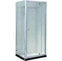 Cabină de duș dreptunghiulară Belform Clear 90x70 cm, ușă batantă, sticlă securizată 6 mm, tratament nanoglass-thumb-0