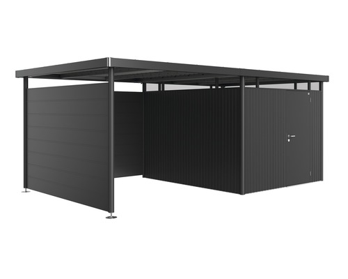 Garaj pentru biciclete cu ușă și pereți laterali