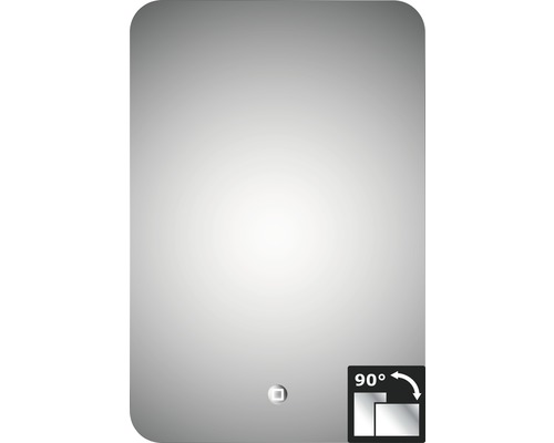 Oglindă baie cu ramă aluminiu Silver Moon 40x60 cm IP 24