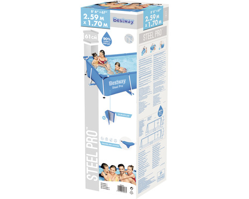 Ambalajul unei piscine dreptunghiulare Bestway Steel Pro Frame