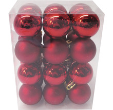 Globuri de Crăciun din plastic, set de douăzeci de bucăți