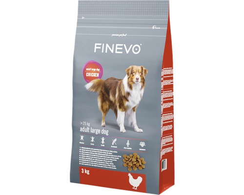 Hrană uscată pentru câini FINEVO Adult L cu pui 3 kg-0