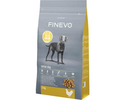 Hrană uscată pentru câini FINEVO Senior cu pui 3 kg-0