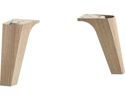 Set 2 picioare mobilier pelipal Capri aspect lemn