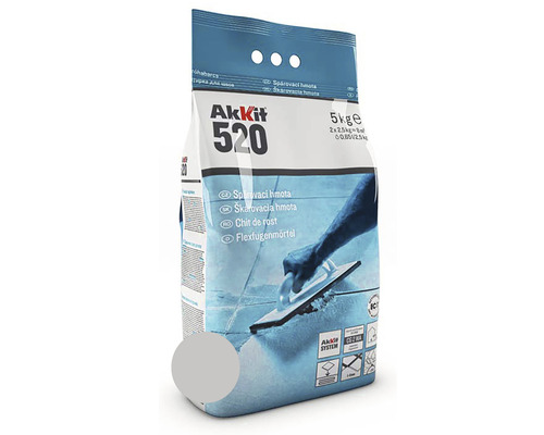 Chit pentru rosturi Akkit 520 flexibil gri ciment 5 kg