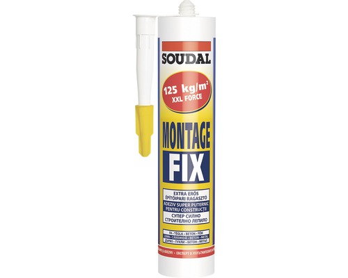 Adeziv universal de montaj SOUDAL montage fix 280 ml alb