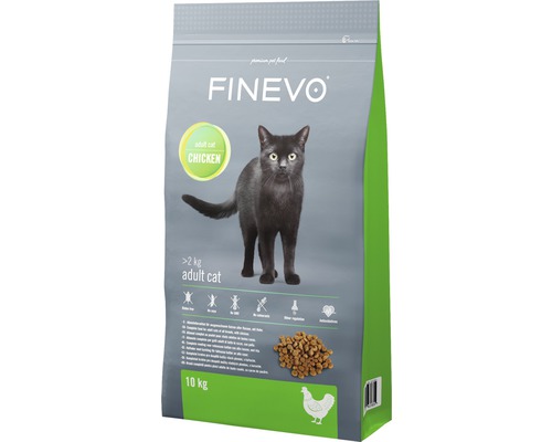 Hrană uscată pentru pisici FINEVO Adult cu pui 10 kg