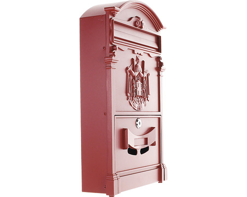 Cutie poștală cu compartiment pentru ziare și stemă