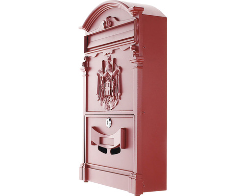 Cutie poștală metalică cu stemă și încuietoare