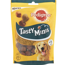 Snack pentru câini Pedigree Tasty Minis Bites cubulețe gumate cu pui 130 g-thumb-0
