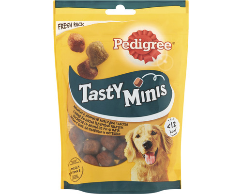 Snack pentru câini Pedigree Tasty Minis Bites cubulețe gumate cu pui 130 g-0