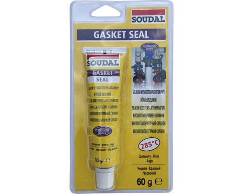 Silicon SOUDAL Gasket rezistent la temperatură până la 280 grade C roșu 80 ml