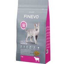 Hrană uscată pentru pisici FINEVO Sensitive cu miel 2 kg-thumb-0