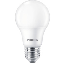 Becuri LED Philips E27 8W 806 lumeni, glob mat A60, lumină caldă, pachet 3 bucăți-thumb-0