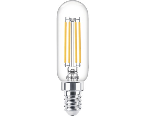 Bec LED pentru hotă Philips E14 4,5W 470 lumeni, glob clar, lumină caldă
