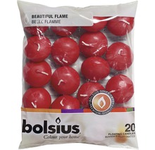 Pachet cu lumânări plutitoare roșii Bolsius, 20 bucăți