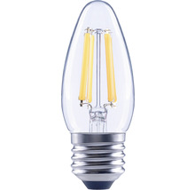 Bec LED variabil Flair E27 5,5W 806 lumeni, glob clar lumânare, lumină caldă