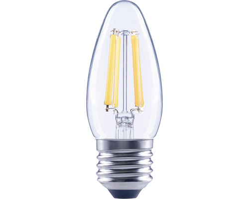Bec LED variabil Flair E27 5,5W 806 lumeni, glob clar lumânare, lumină caldă