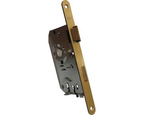 Broască îngropată ușă interior Abus ES 55/72 mm, dreapta, cu 1 cheie BB, auriu Încuietoare încastrată ABUS pentru uși de interior