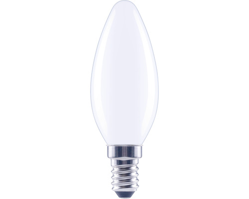 Bec LED variabil Flair E14 4W 470 lumeni, glob mat lumânare, lumină caldă