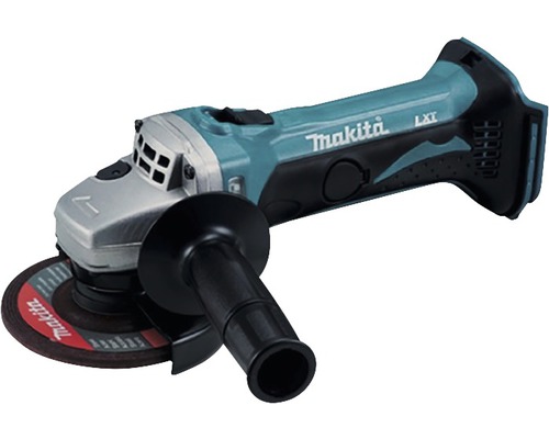 Polizor unghiular fără acumulator Makita DGA452Z 18V 115mm, accesorii incluse Polizor unghiular cu acumulator Makita cu disc de șlefuit și mâner suplimentar