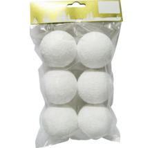 Pachet cu șase bulgări de zăpadă decorative