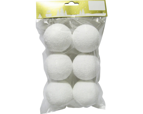 Pachet cu șase bulgări de zăpadă decorative