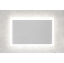 Oglindă dreptunghiulară cu iluminare cu LED perimetrală pentru baie