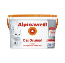 Vopsea lavabilă Alpinaweiss Das Original albă 10 l-thumb-1