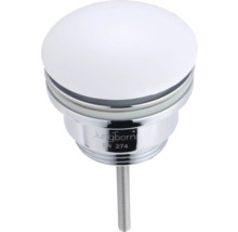 Ventil fix de schimb pentru lavoar Amion, cu capac ceramic, alb mat-thumb-2