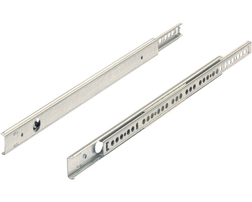 Glisiere tip șină cu bile Hettich KA270 225-350 mm, max. 12kg, oțel zincat, 1 pereche